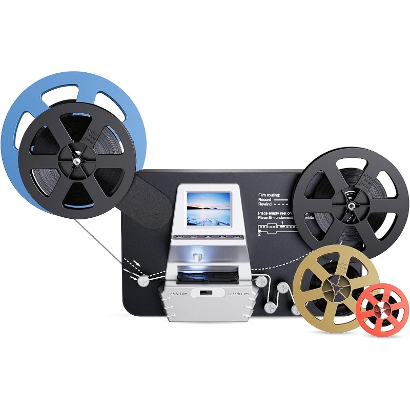 Super 8 Film Reel - 8mm & Super 8 film-naar-digitaal-converter, filmscanner-digitizer