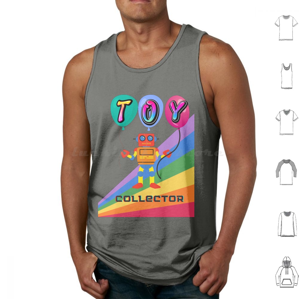 Vintage Collectible Figures - Toy Collector Tanktops Print Katoen Actiefiguren