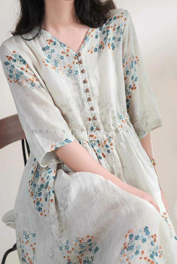 Zomerjurk Vrouwen 2025, Lange  - Vintage Collectible Buttons recensie en prijs