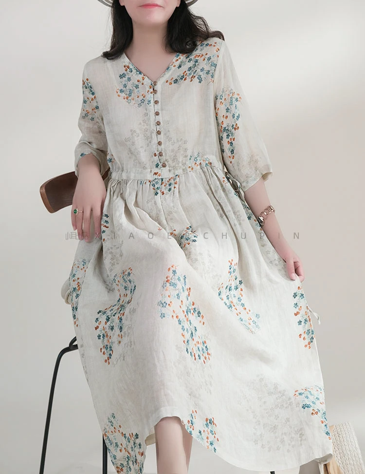 Zomerjurk Vrouwen 2025, Lange  - Vintage Collectible Buttons recensie en prijs
