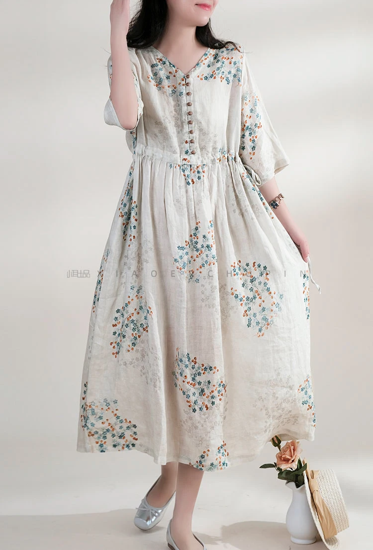 Zomerjurk Vrouwen 2025, Lange  - Vintage Collectible Buttons recensie en prijs