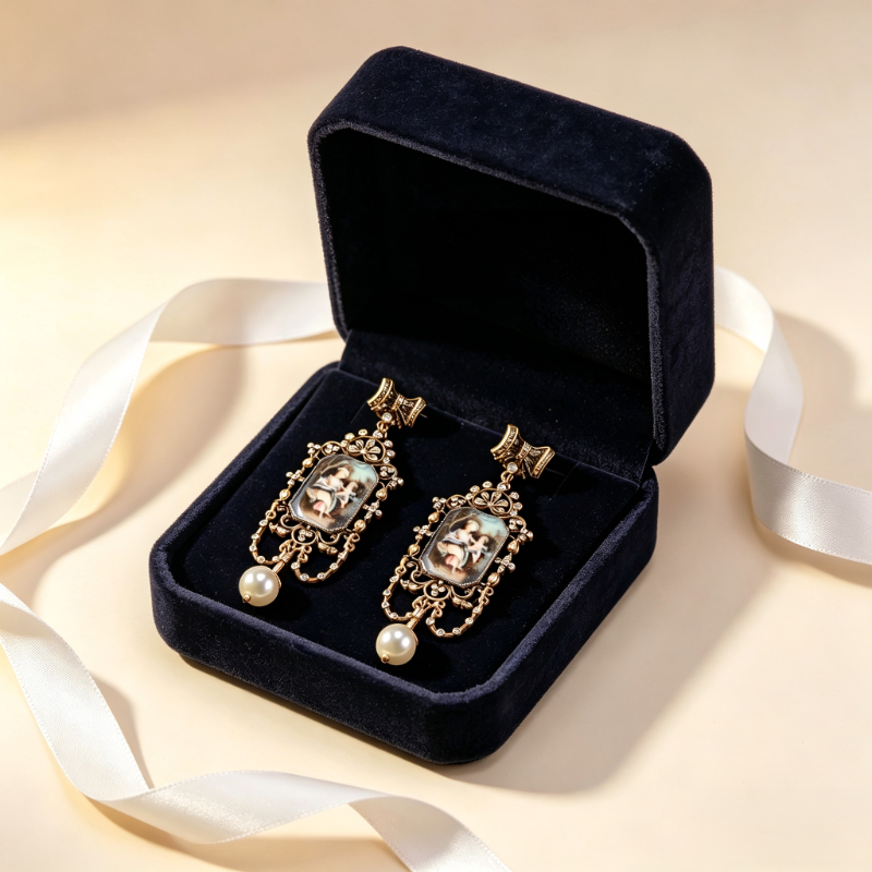 Retro Court Style Stud Oorbell - Vintage Collectible Figures recensie en prijs