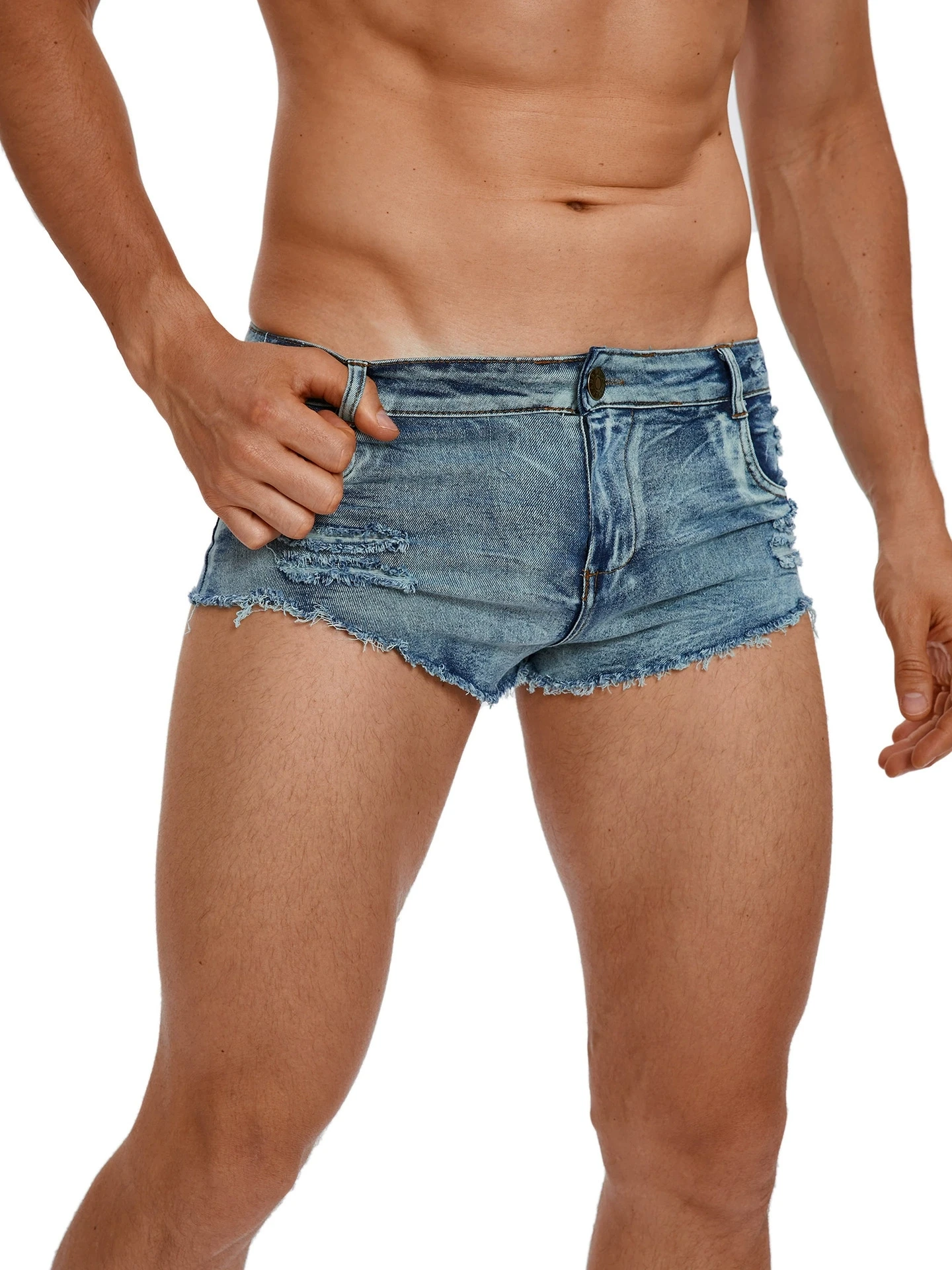 Heren jeansshorts met lage tai - Vintage Collectible Buttons recensie en prijs