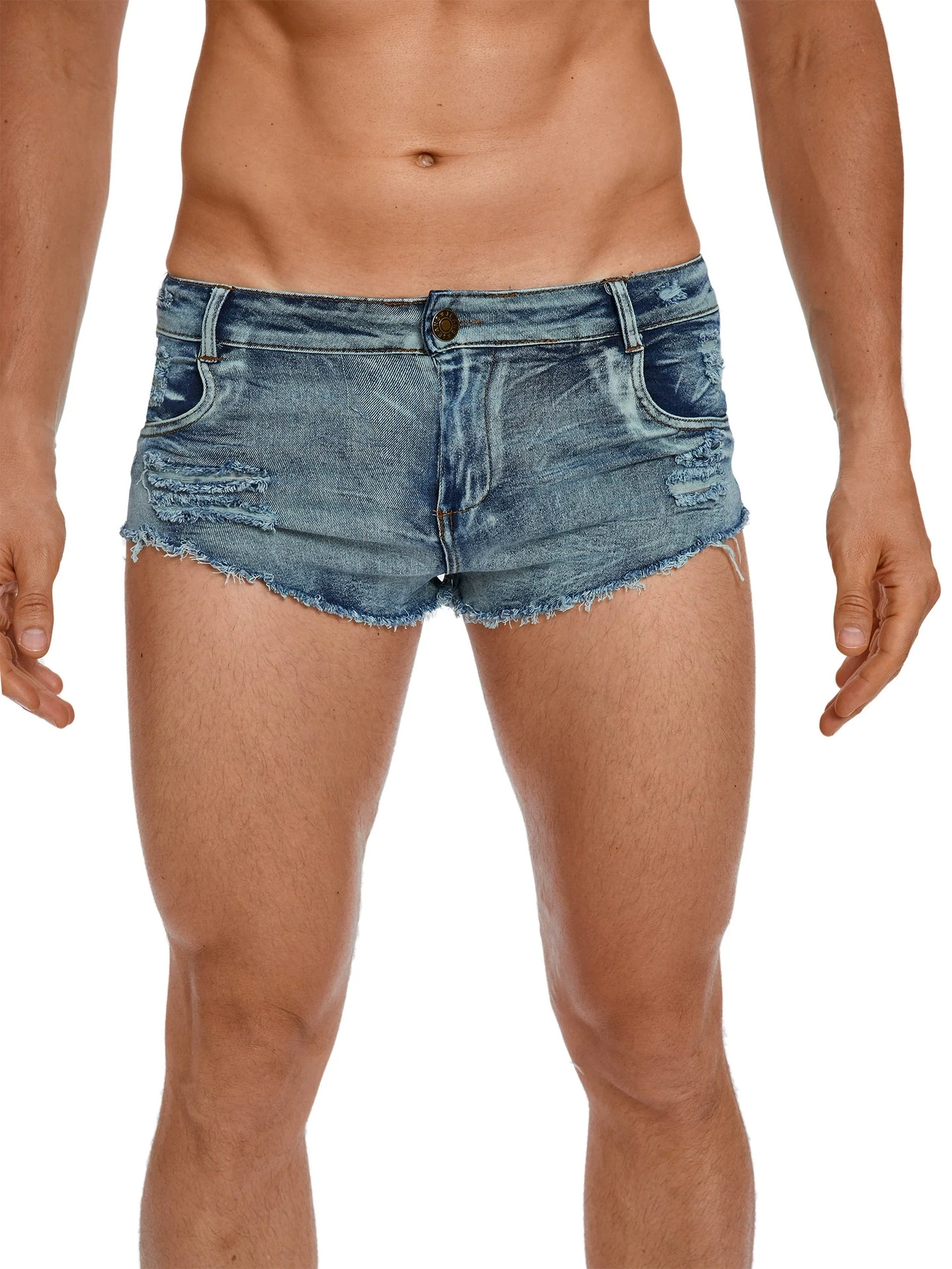 Heren jeansshorts met lage tai - Vintage Collectible Buttons recensie en prijs