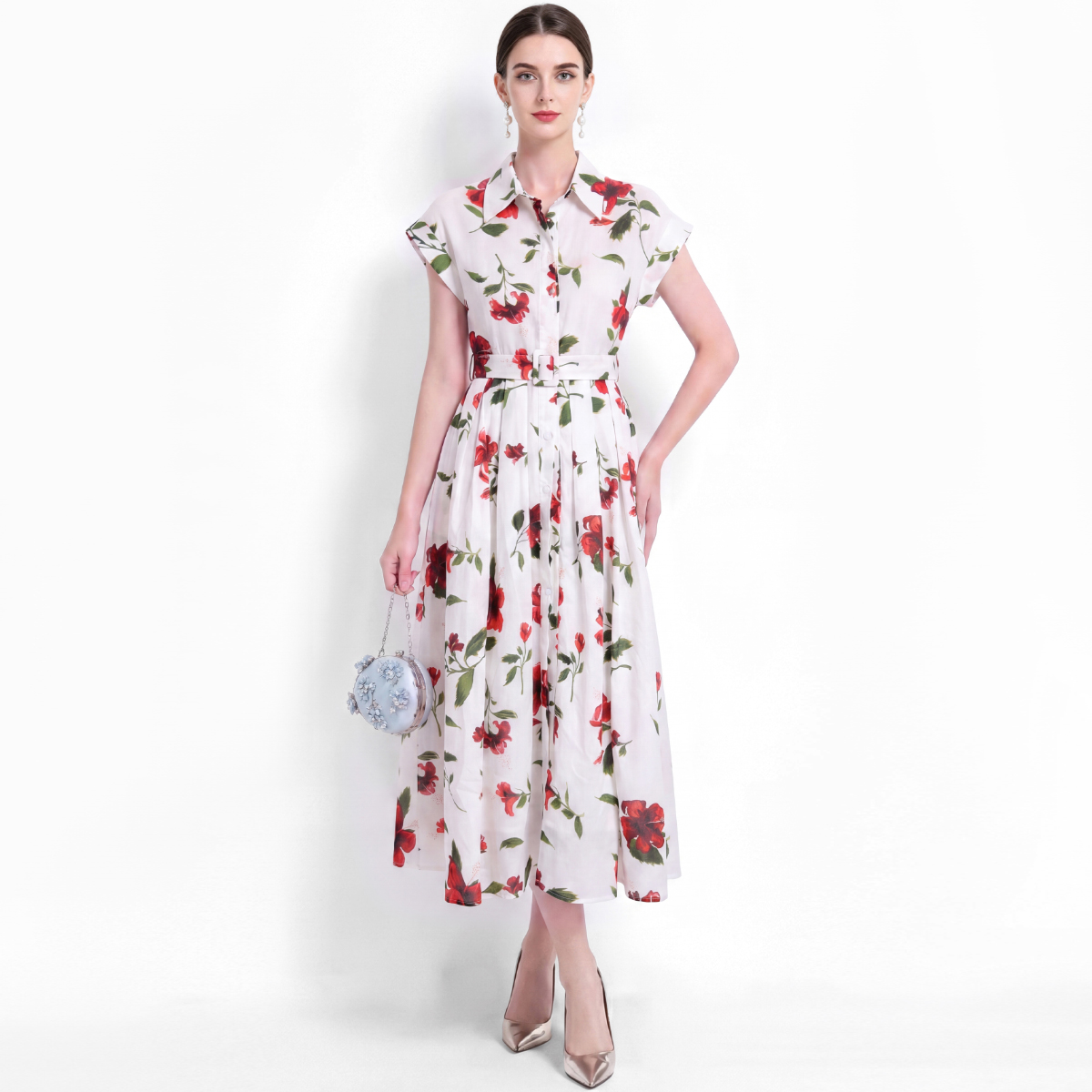 Stijlvolle bloemenjurk met kor - Vintage Collectible Buttons recensie en prijs